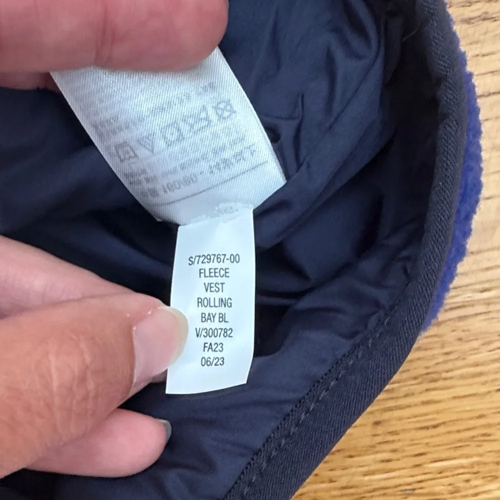 GAP Kids Blue Fleece Vest Youth XXL